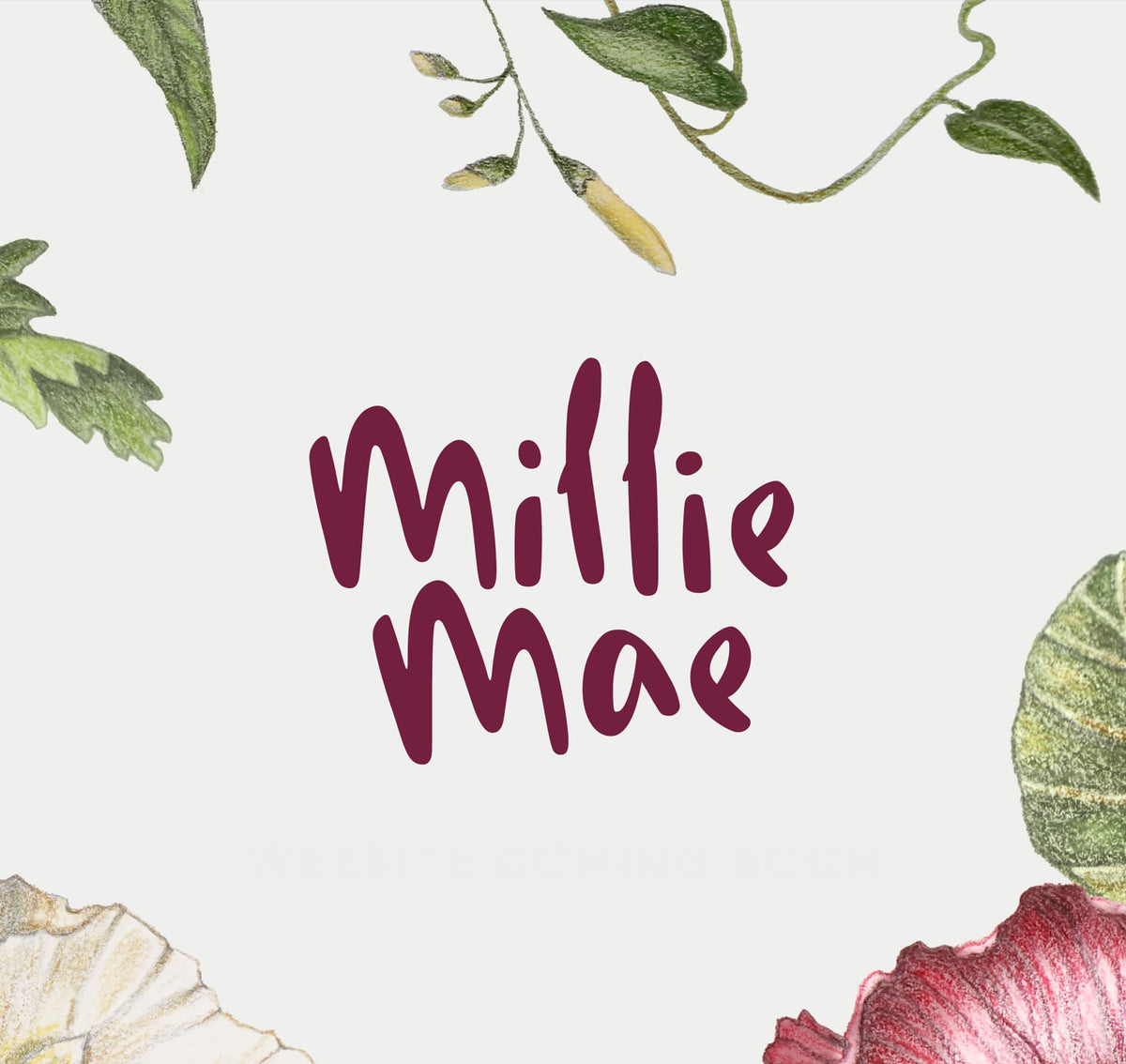 Millie Mae - Floral Gemstone Set Of Two Hair Slides - Multicolour