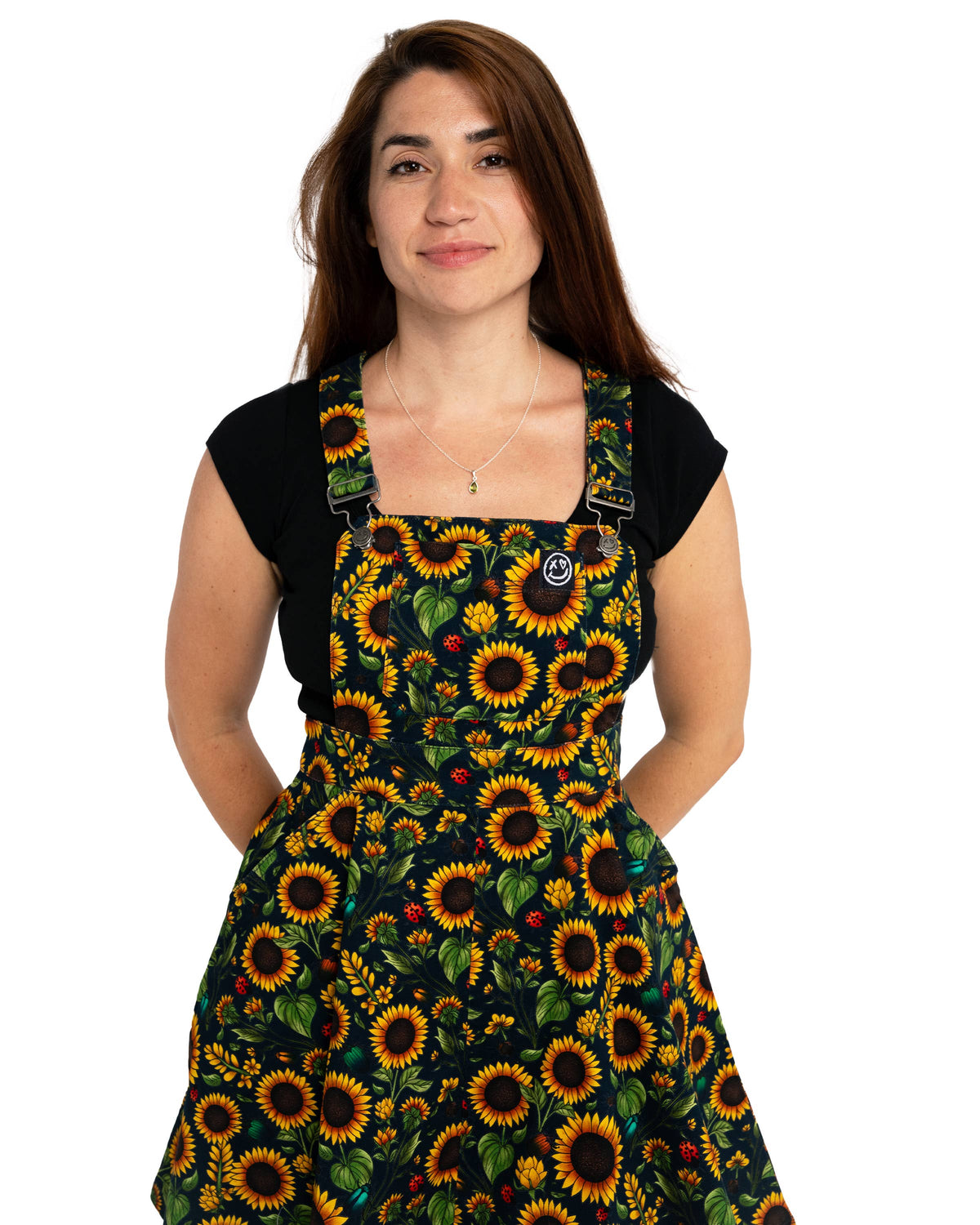 Rebel Romance Sunflowers Flared Pinafore