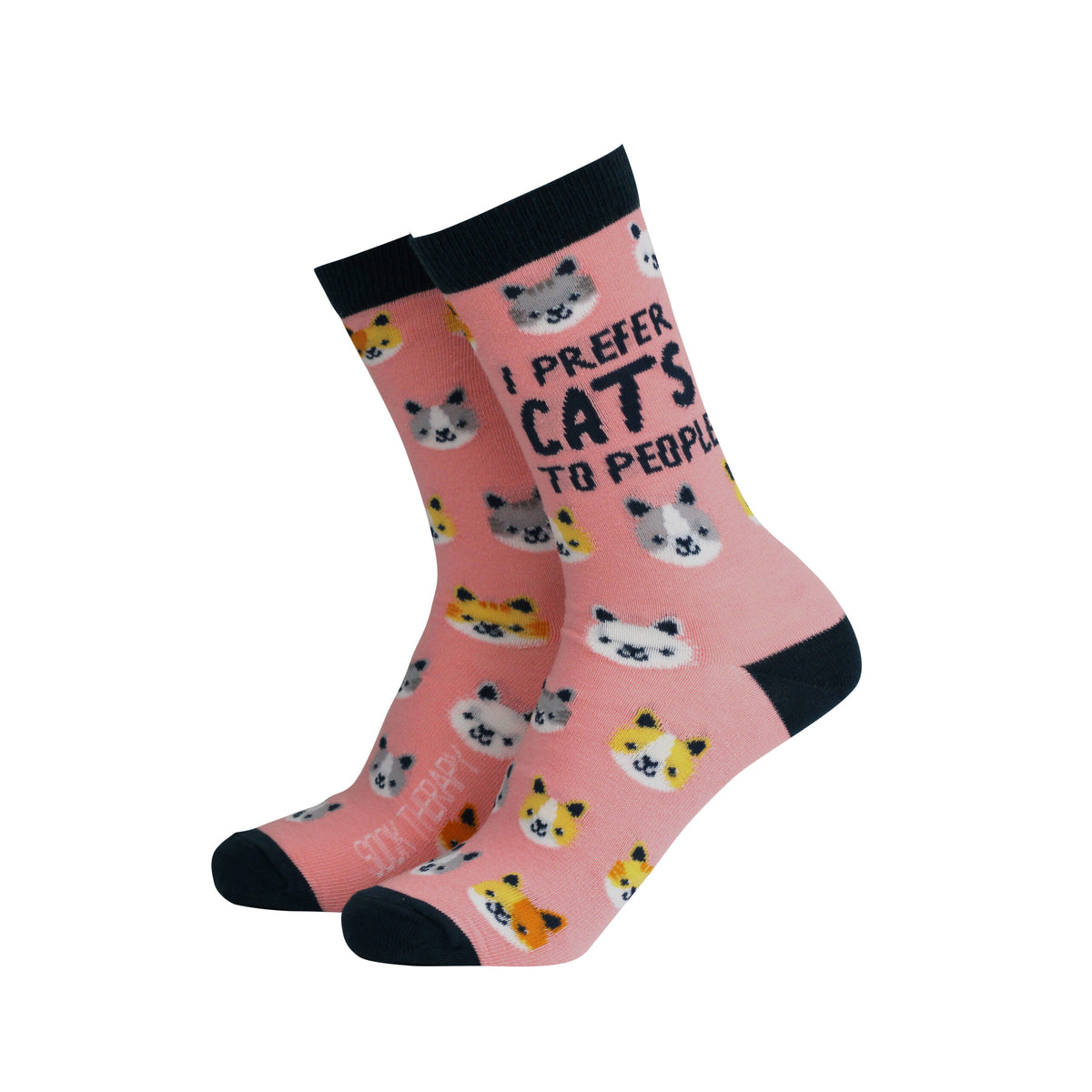 Sock Therapy - I Prefer Cats to People Women’s Socks