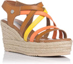 Refresh 170797 - Womens Wedge Sandals - Taupe