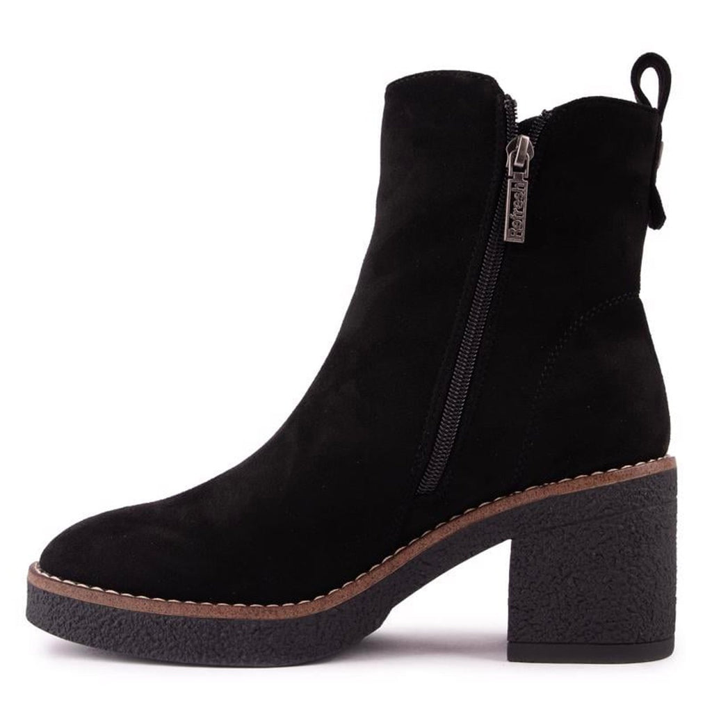 Refresh - Twin Zip Black Boots
