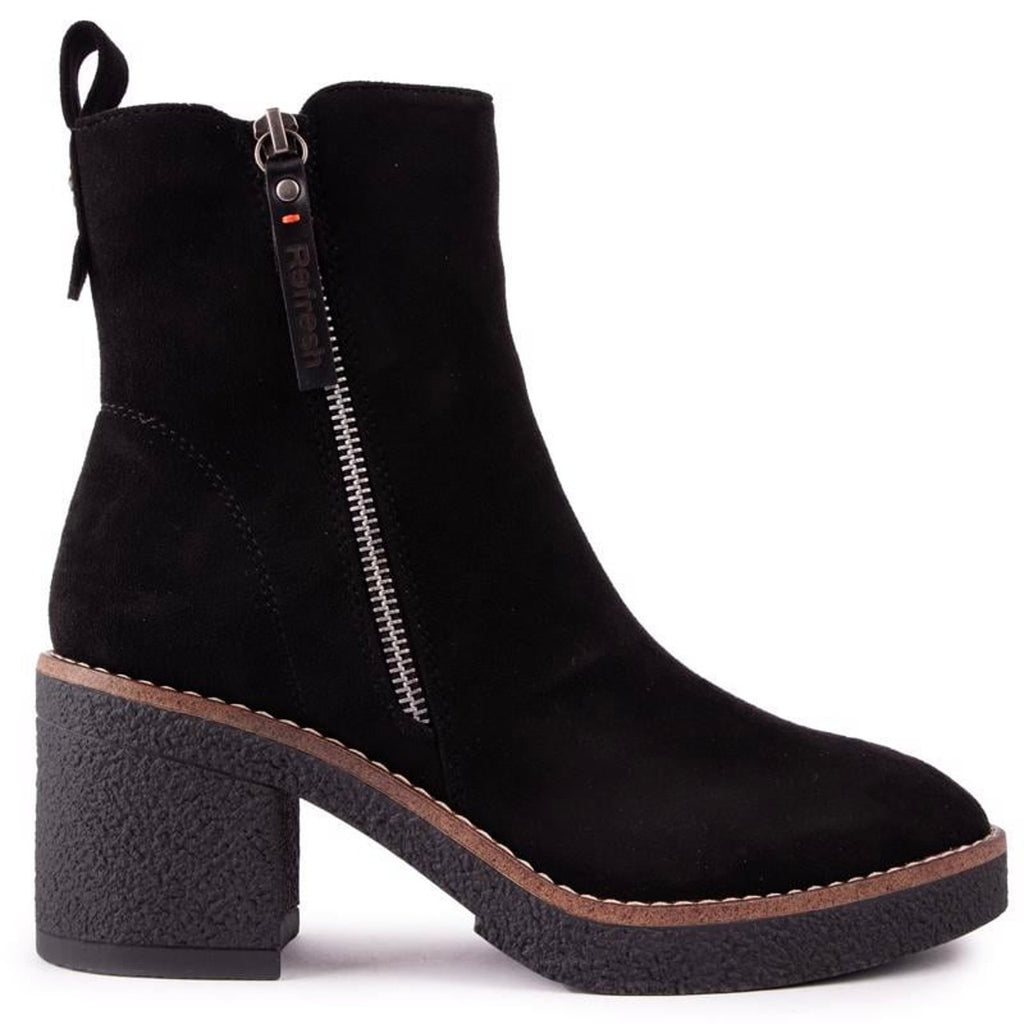 Refresh - Twin Zip Black Boots