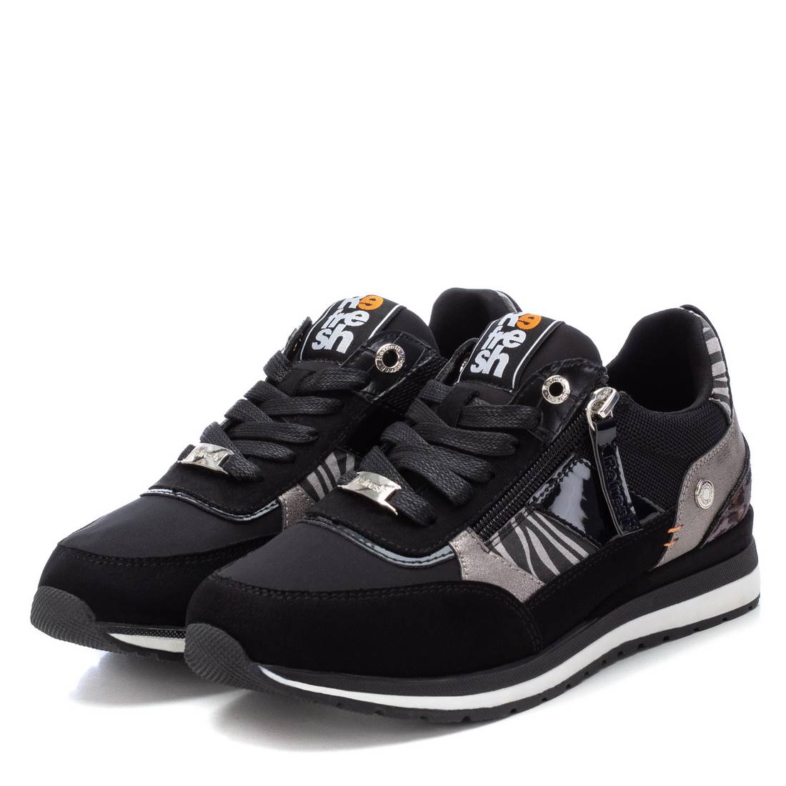 REFRESH - BLACK LEOPARD & GREY COMBINED TRAINER 171431