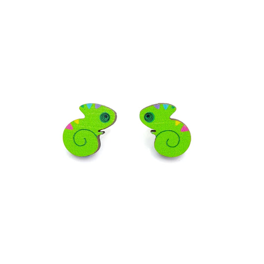 Prickle People -Chameleon Stud Earrings