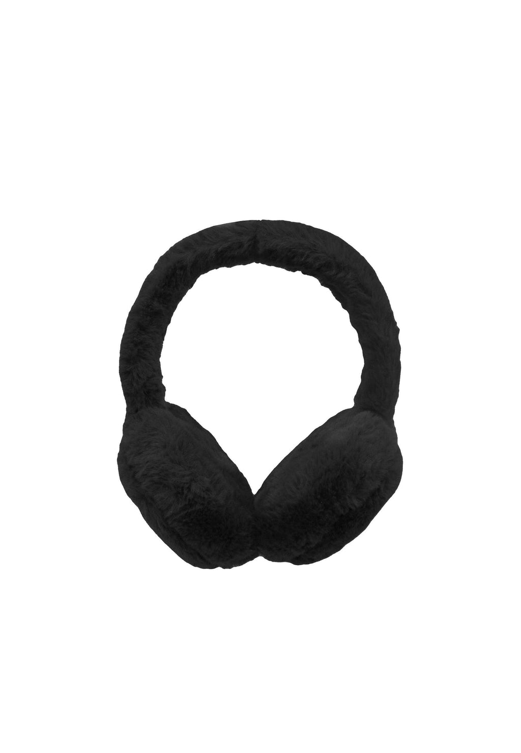 Fluffy Faux Fur Earmuffs in Black
