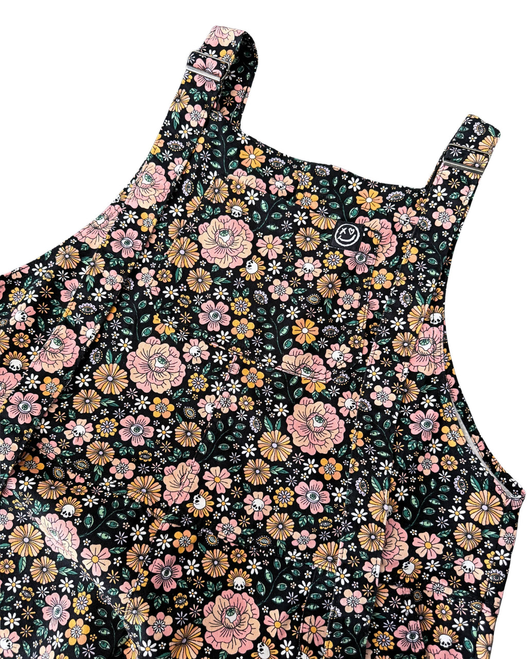 Rebel Romance Eye Spy Floral Stretch Dungarees