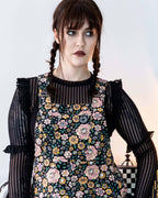 Rebel Romance Eye Spy Floral Stretch Dungarees