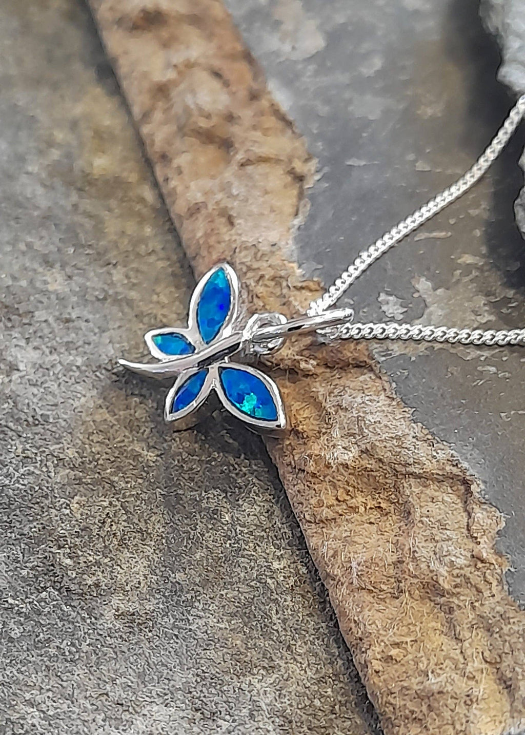 DRAGONFLY BLUE SYN OPAL P/D 10X12