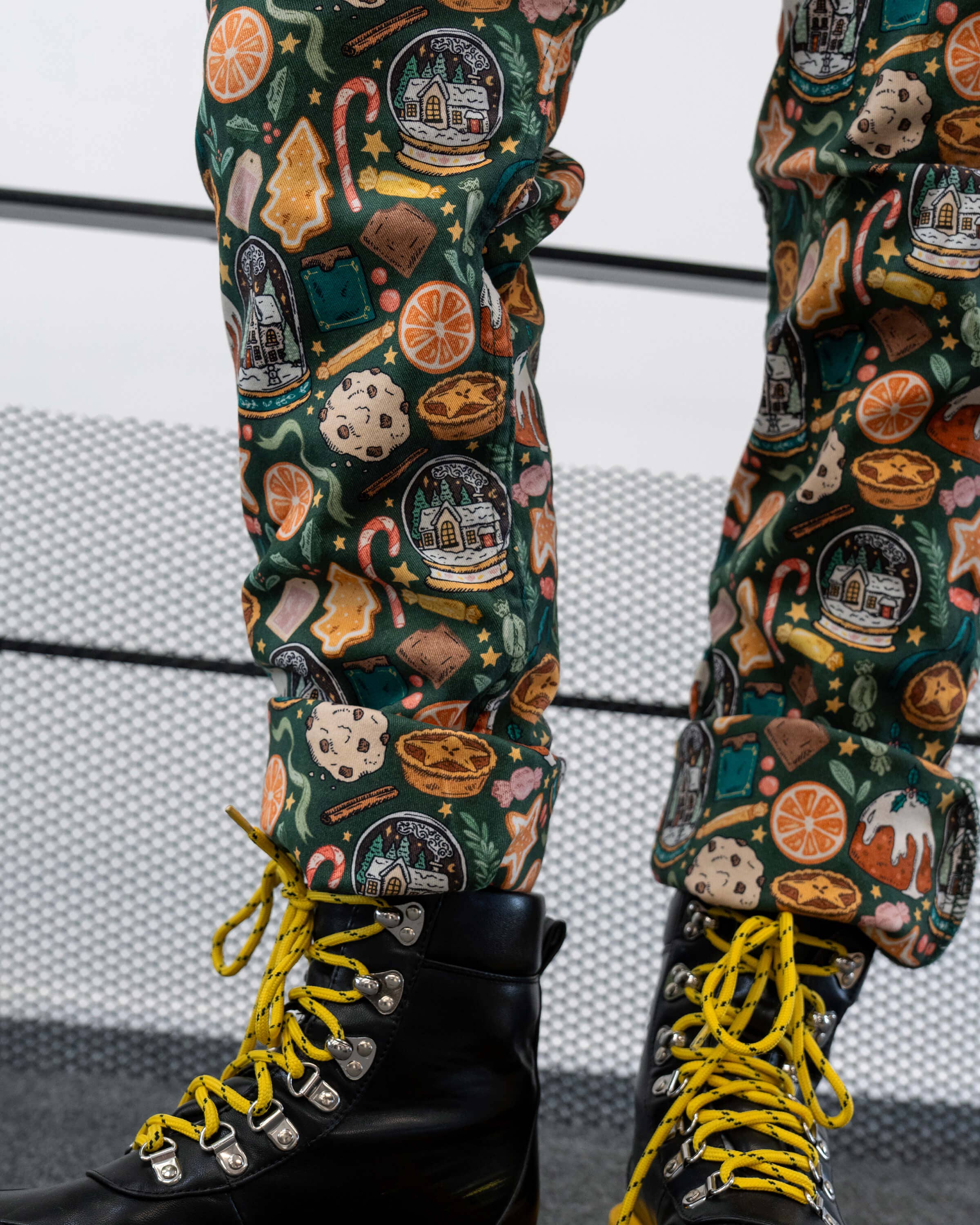 Rebel Romance Yuletide Treats Christmas Stretch Dungarees