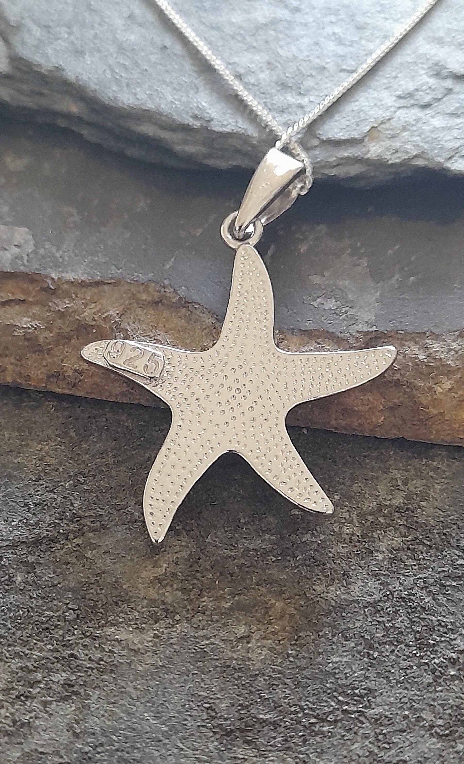 STARFISH, BLUE SYN OPAL P/D 22X22MM