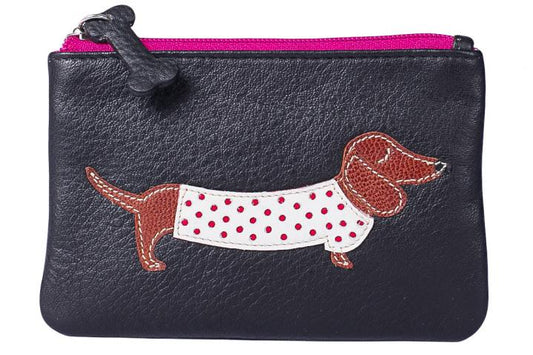 Mala Leather - Best Friends Sausage Dog Coin Purse