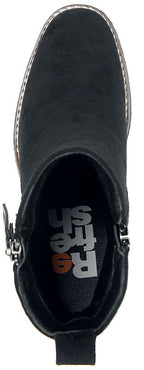 Refresh - Twin Zip Black Boots