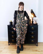 Rebel Romance Eye Spy Floral Stretch Dungarees