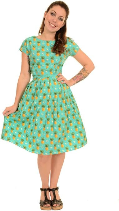 Run and Fly Pineapple Tea Party Dress Size 16
