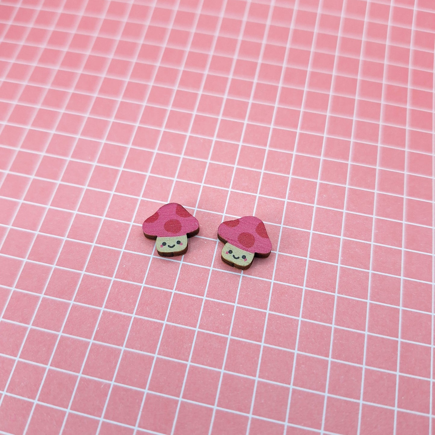 Prickle People - Mushroom Stud Earrings