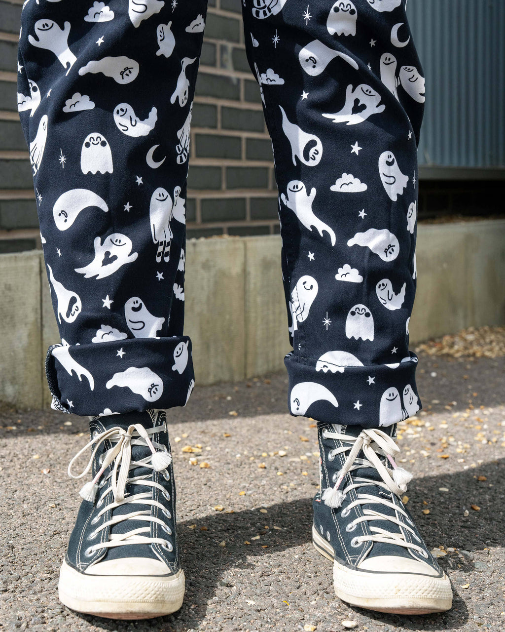 Rebel Romance x Yasmin Cousins Ghosties Stretch Dungarees