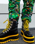 Rebel Romance Pond Birds Stretch Dungarees