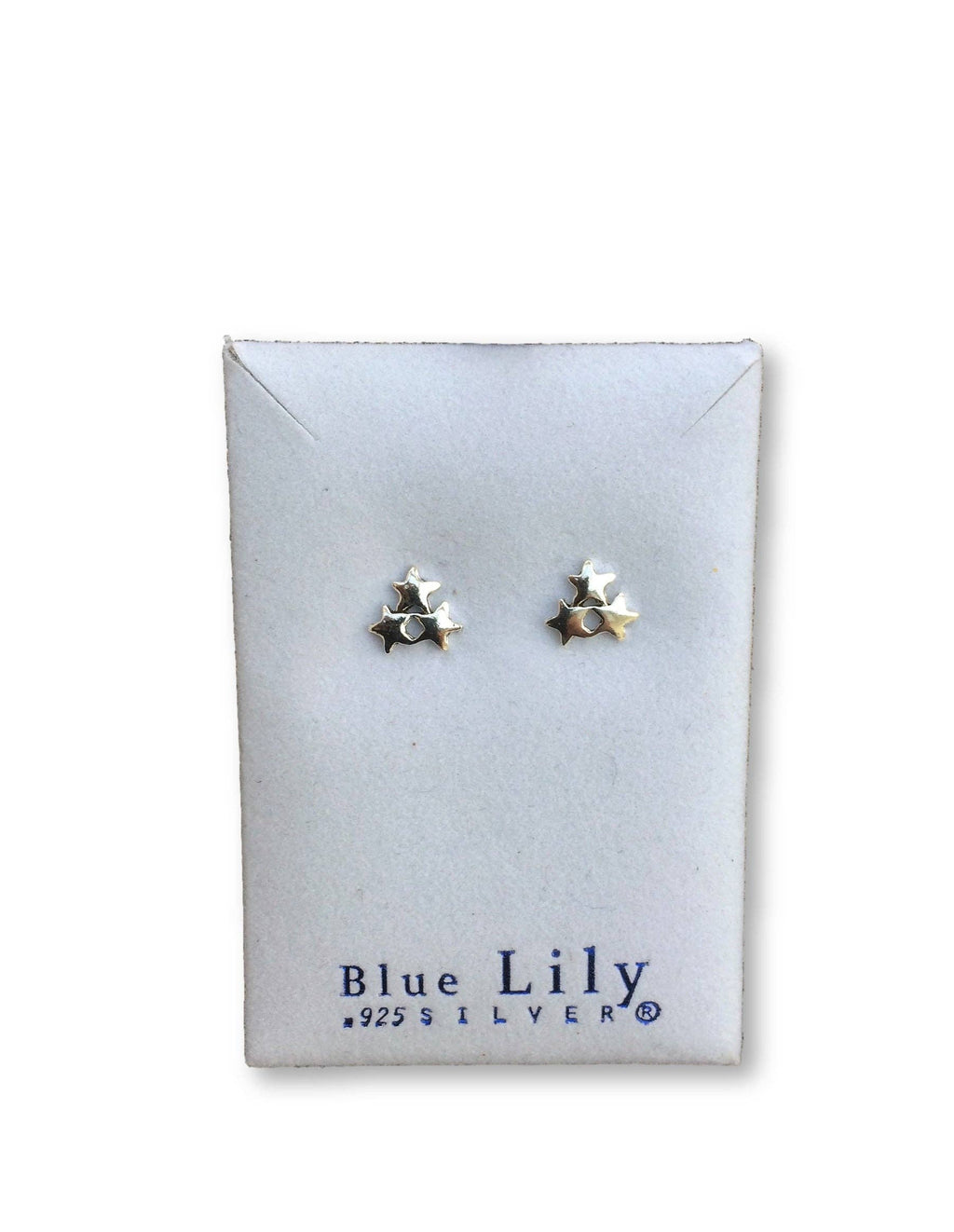 Blue Lily 925 - TRIPLE STAR STUD