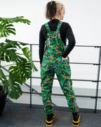 Rebel Romance Pond Birds Stretch Dungarees