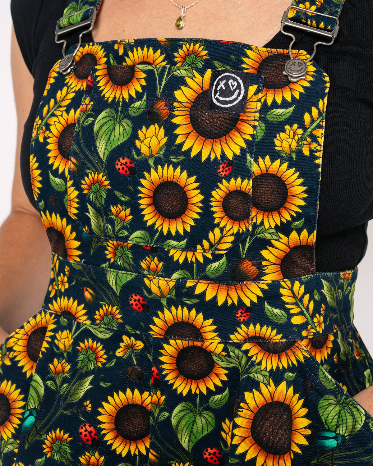 Rebel Romance Sunflowers Flared Pinafore