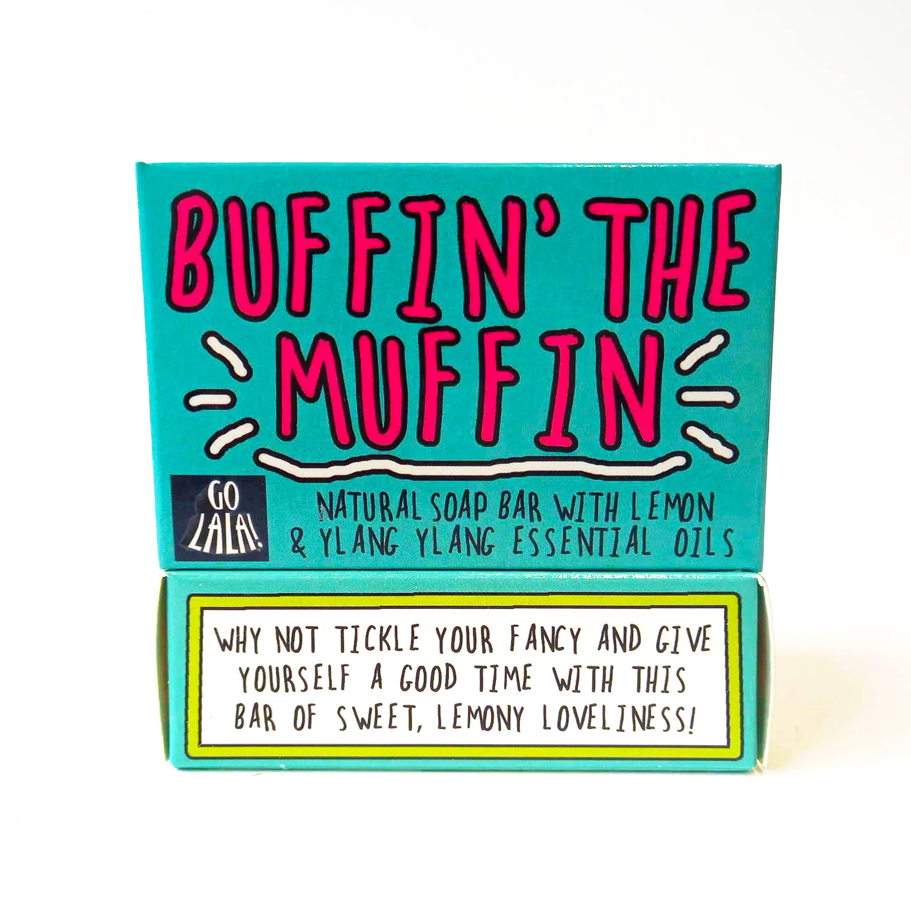 Go La La - Buffin' the Muffin Soap  -Lemon & Ylang Ylang Funny Gift