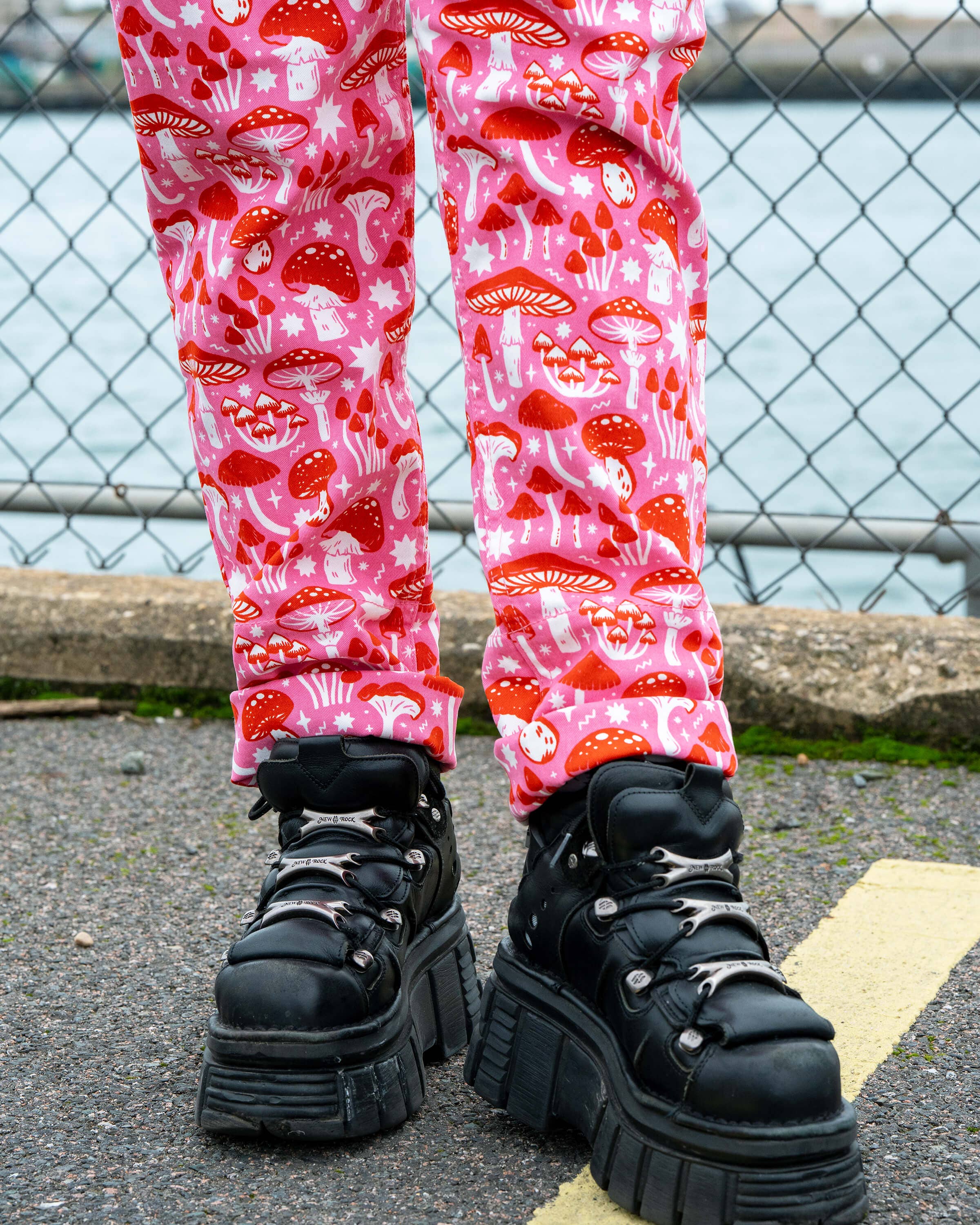 RR x Stacey McEvoy-Caunt Mushrooms Stretch Dungarees
