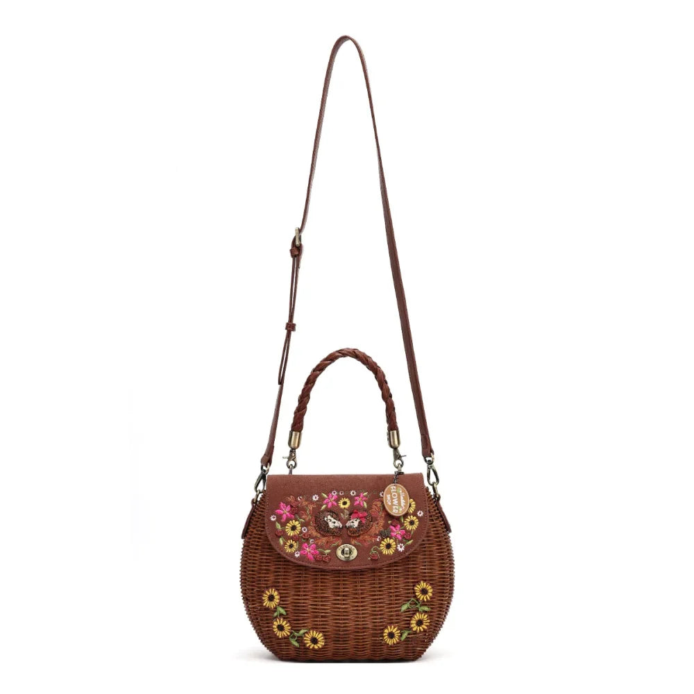 Vendula London Flower shop Amber Edition Basket Bag