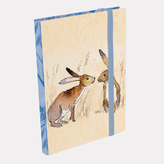 KISSING HARES - A6 NOTEBOOK
