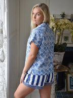 Powell Craft - Stripe & Seashell Short Pyjamas