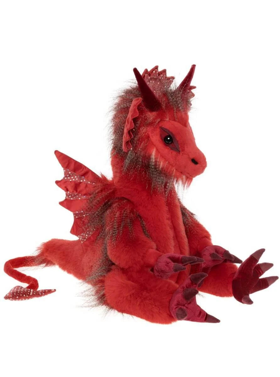 Charlie Bear - Signature Collection - Dewi Welsh Red Dragon