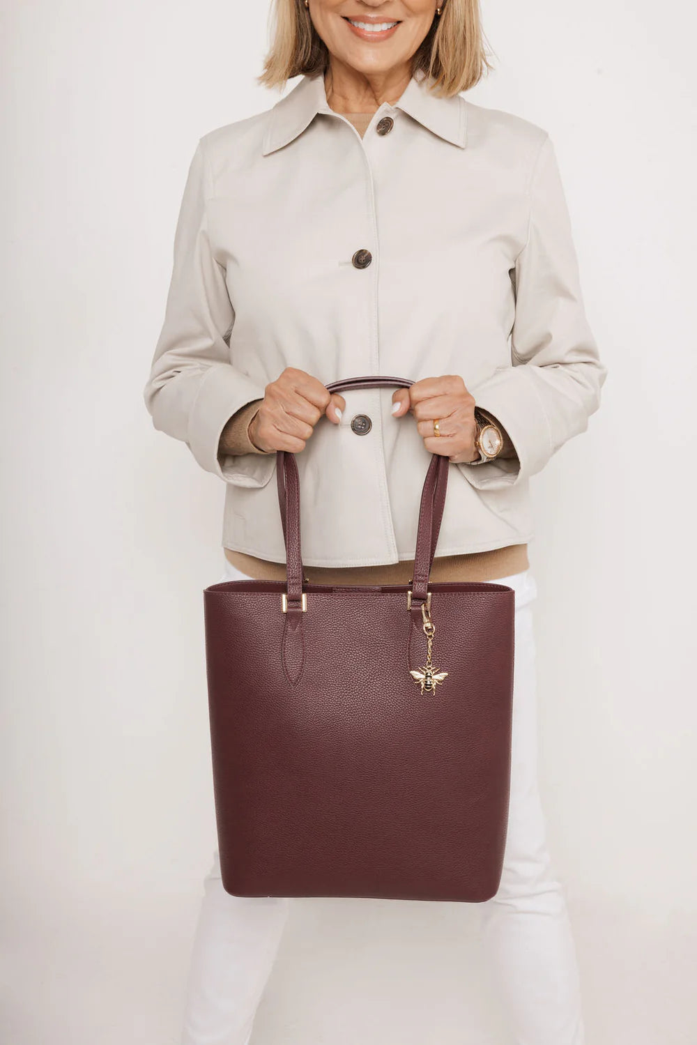 Alice Wheeler - Berry Marlow Tote Bag