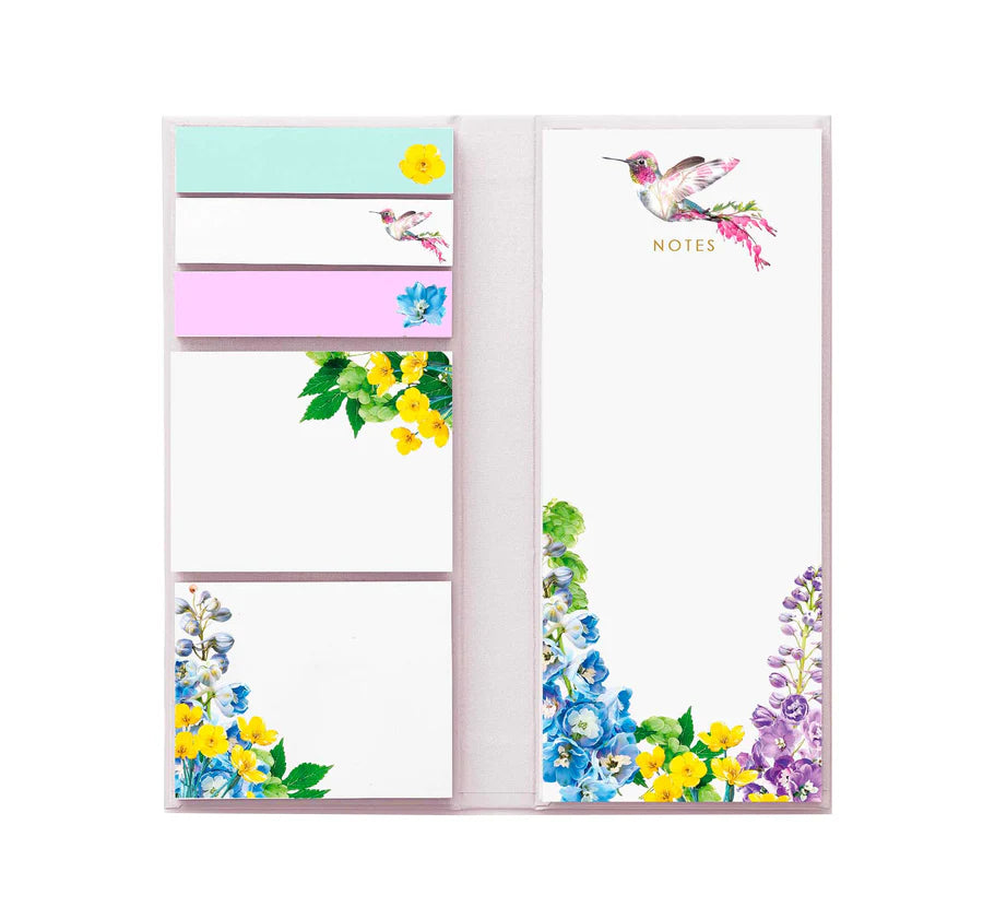 Hummingbird Sticky Notes Memo Folio