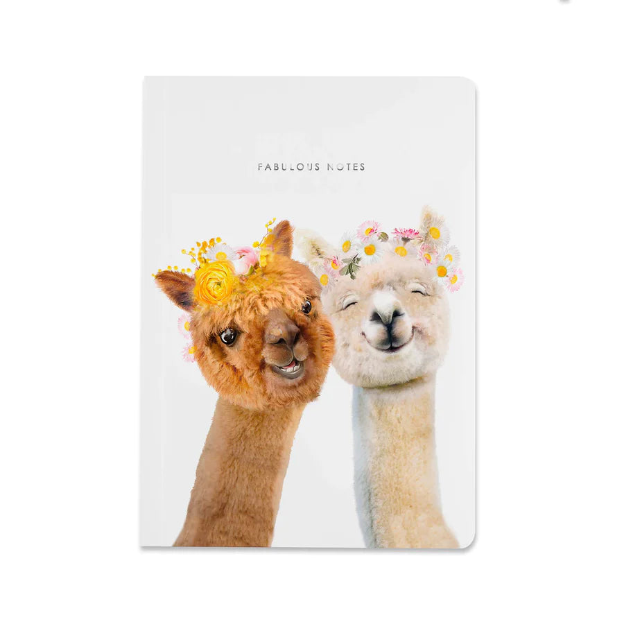 TWO ALPACAS LUXURY NOTEBOOK BY LOLA DESIGN