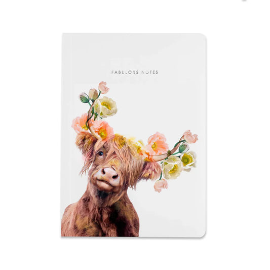 HIGHLAND COW LUXURY NOTEBOOK BY LOLA DESIGN