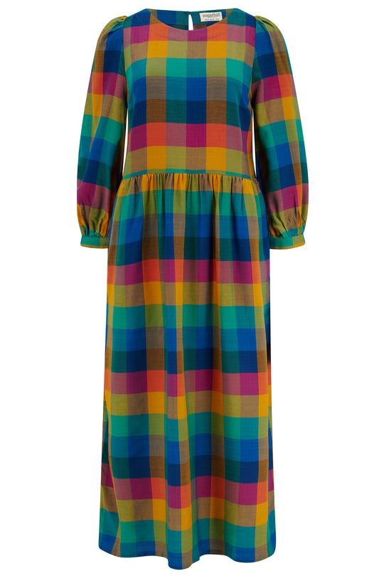 Kiara Midi Smock Dress - Multi, Big City Gingham