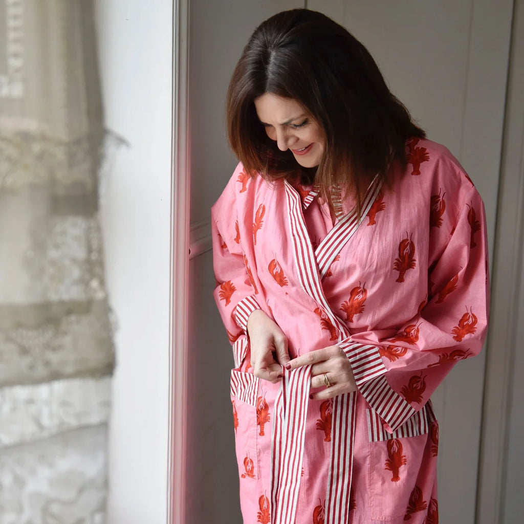 Powell Craft - Lobster Print Dressing Gown