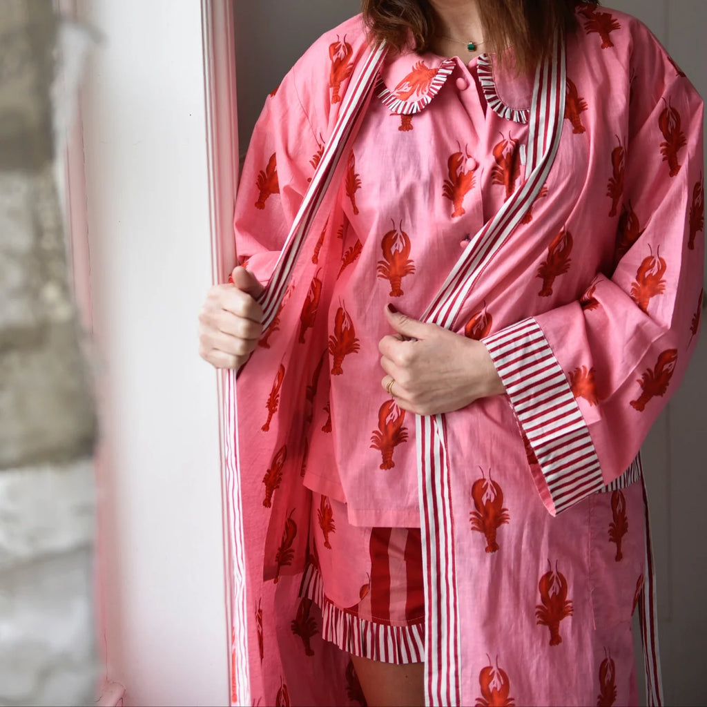Powell Craft - Lobster Print Dressing Gown