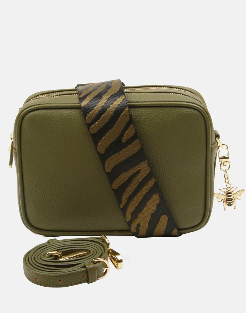 Alice Wheeler Olive - Soho Double Zipped Camera Bag