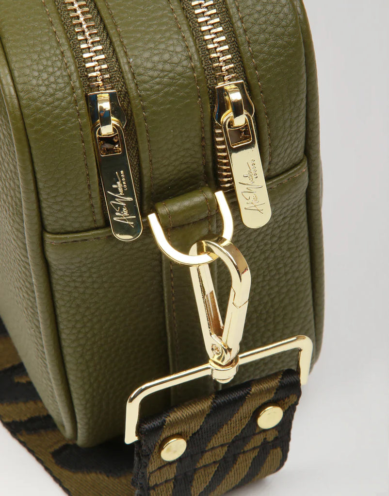 Alice Wheeler Olive - Soho Double Zipped Camera Bag