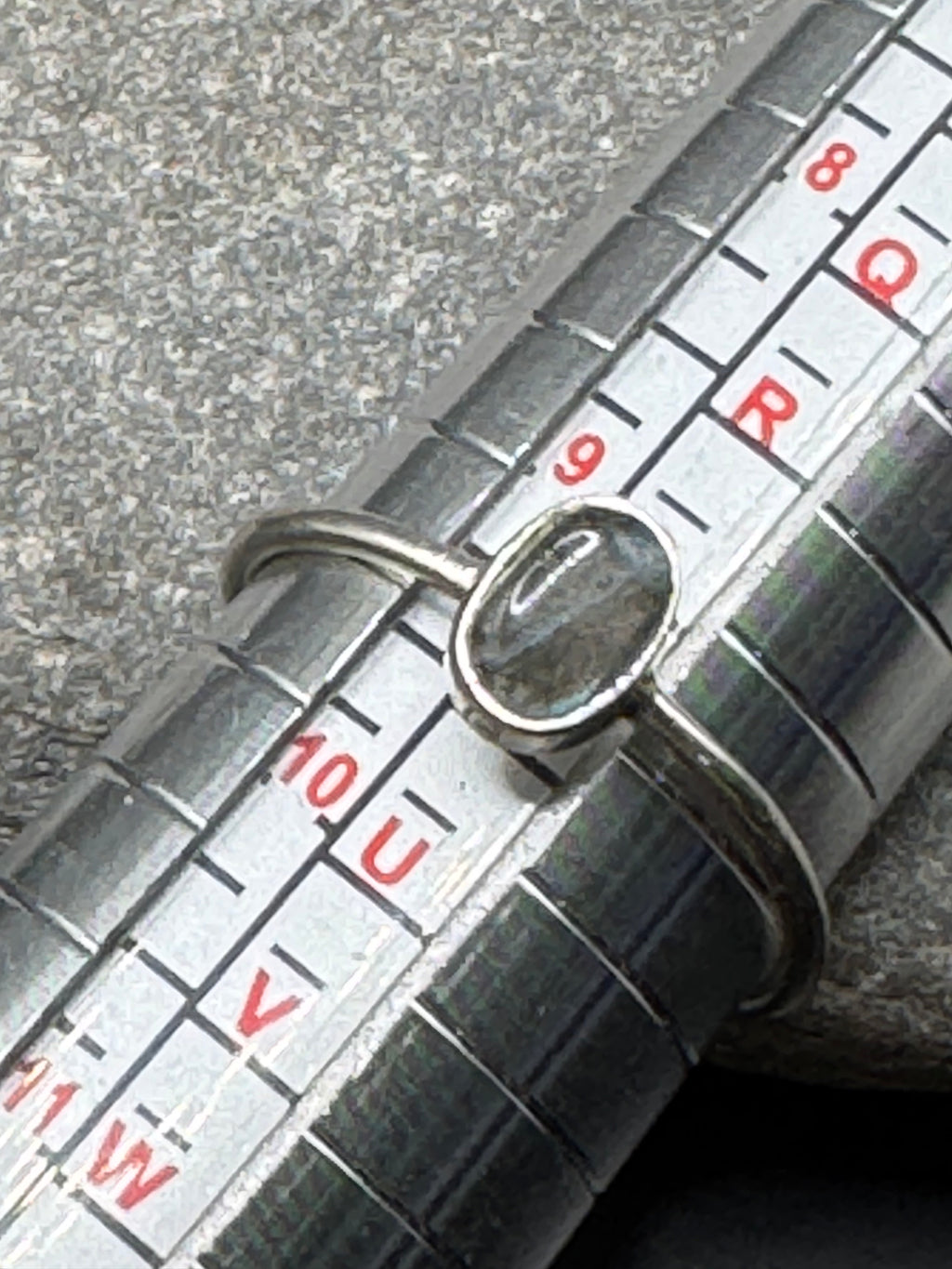 Sterling Silver Labradorite Stacking Ring