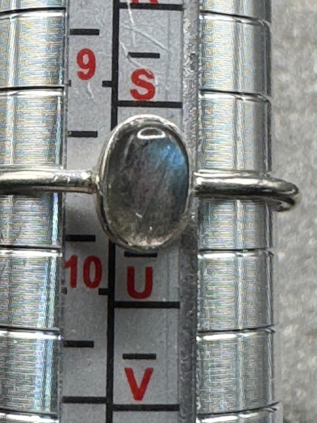 Sterling Silver Labradorite Stacking Ring