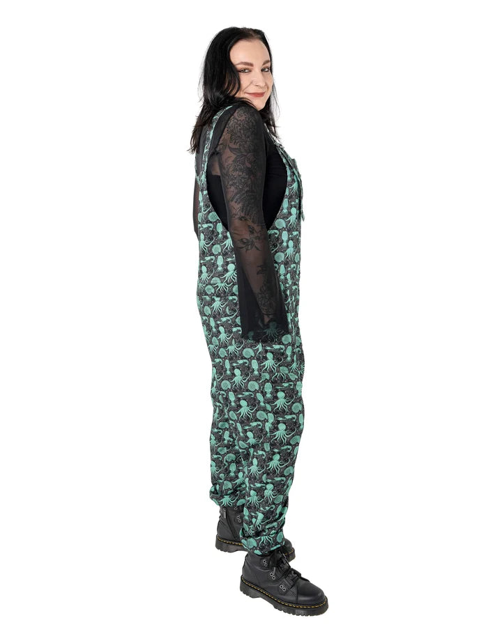 Green Seas Stretch Twill Dungarees