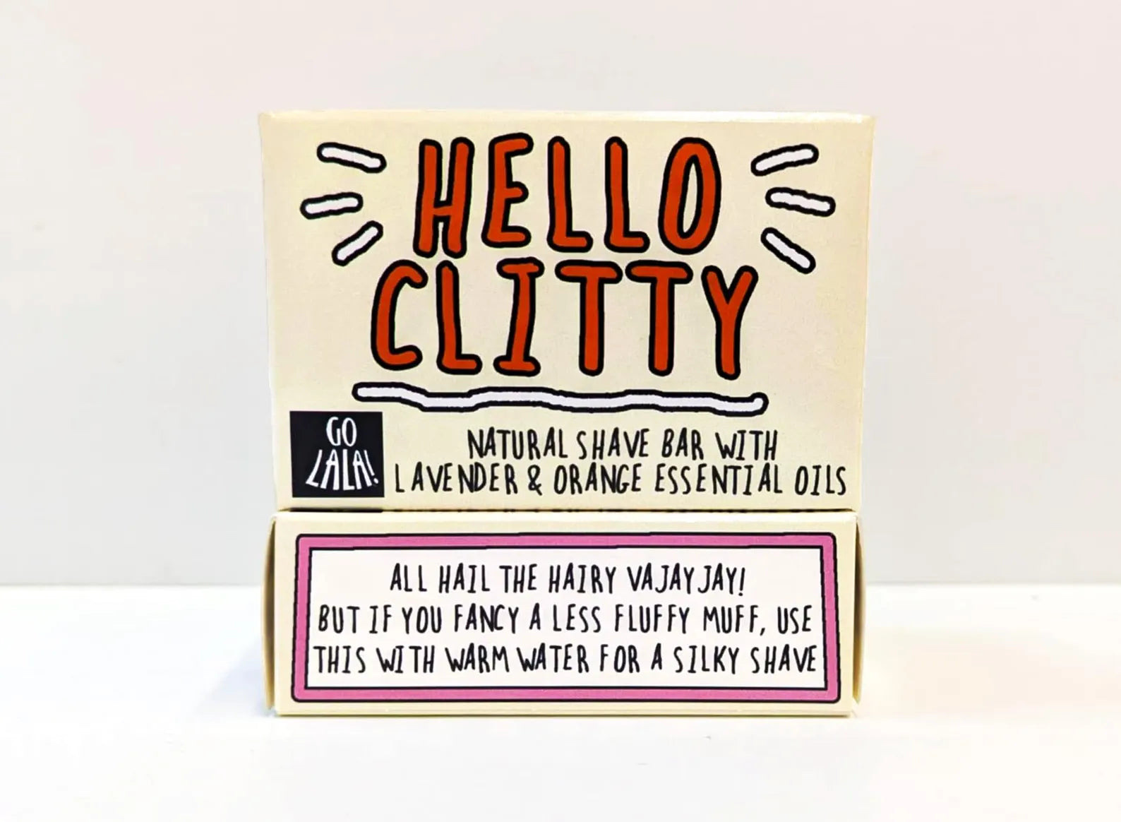 Hello Clitty Shave Bar Orange & Lavender Funny Gift