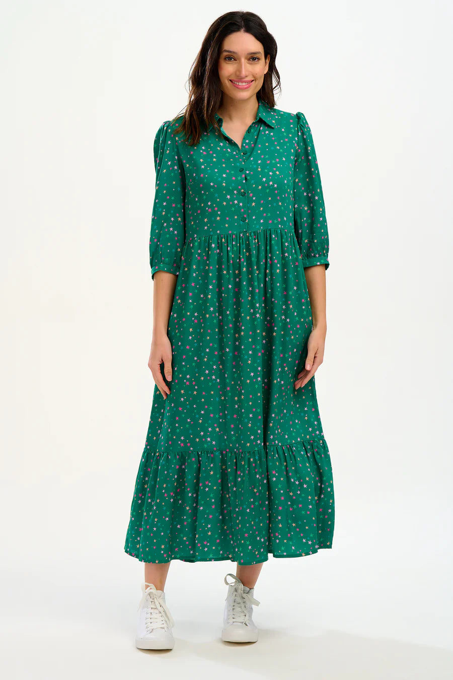 Sugarhill Sutton Maxi Dress -Green,Micro Star Confetti