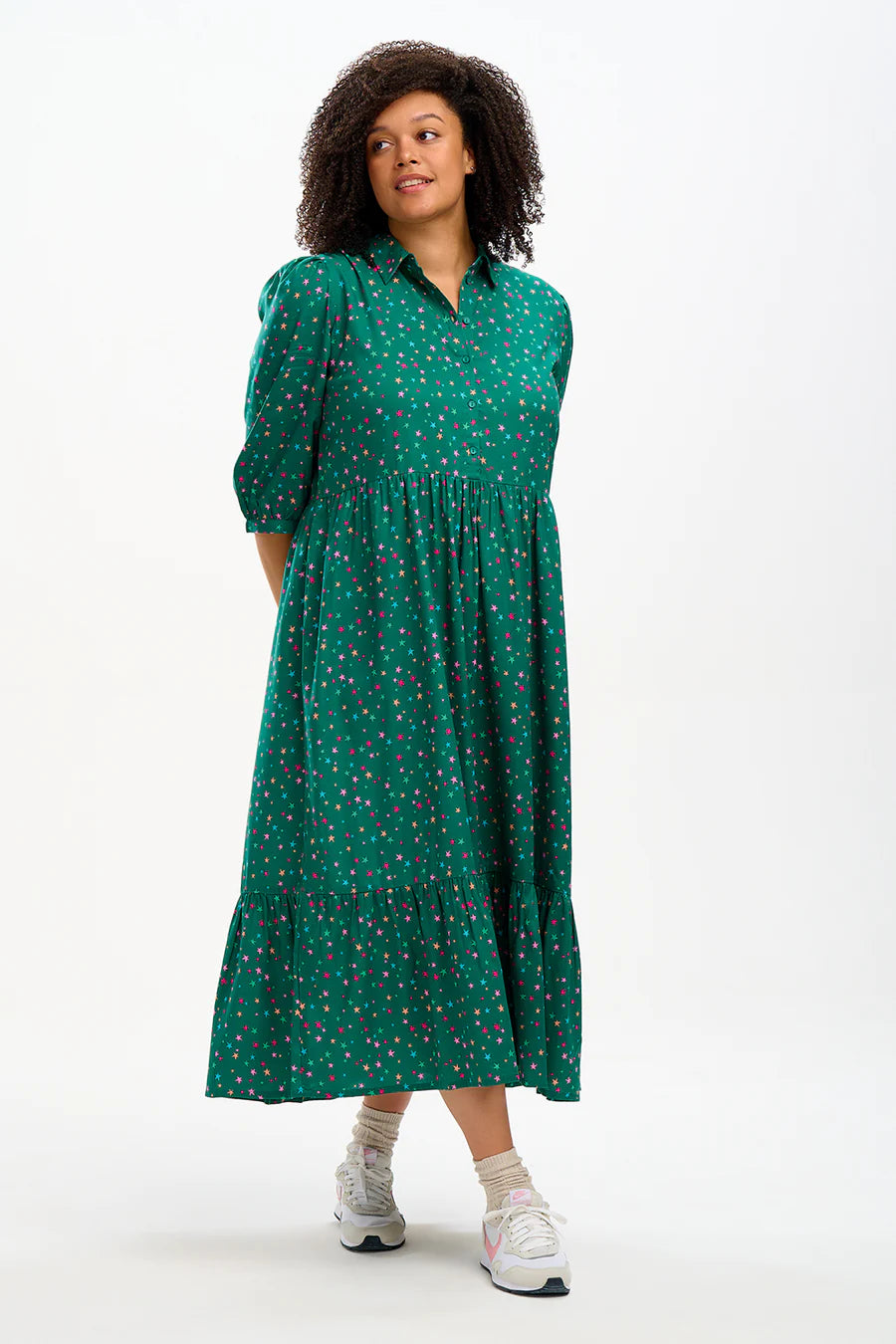 Sugarhill Sutton Maxi Dress -Green,Micro Star Confetti
