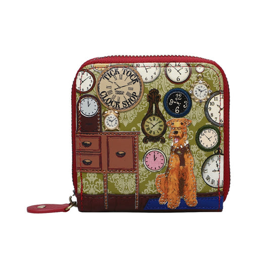 Tick Tock Shop Square Wallet