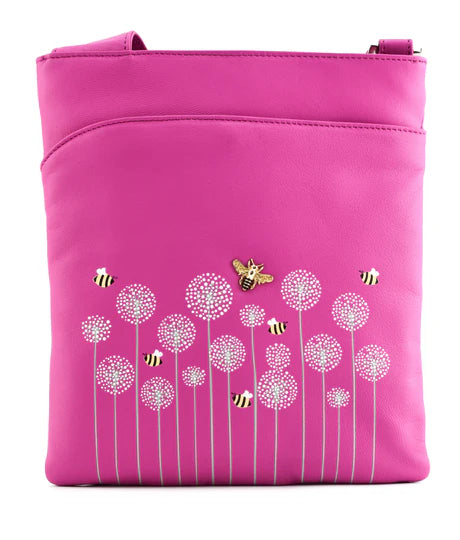 Moonflower Slim Cross Body Bag - pink