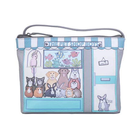 Beaus Pet Shop Pals Compact Cross Body Bag - grey