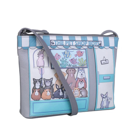 Beaus Pet Shop Pals Compact Cross Body Bag - grey