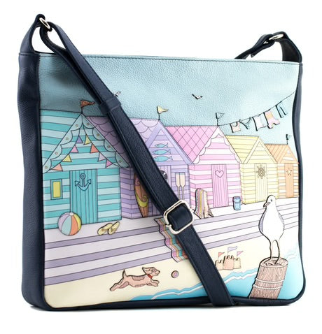 Woolacombe Large Cross Body Bag - navy